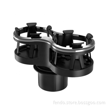 Durable Multifunctional Double Water Bottle Cup Holder for Car Interior Center Console